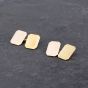 Second Hand Vintage Yellow Gold Oblong Chain Link Cufflinks 41191011
