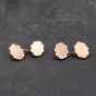Second Hand Antique 15ct Yellow Gold Scalloped Chain Link Cufflinks 41191018
