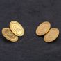 Second Hand 18ct Yellow Gold Engraved Cufflinks 4119570