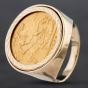 Second Hand 9ct Yellow Gold 1963 Full Sovereign Coin Ring 412001833BND