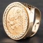 Second Hand 9ct Yellow Gold 1964 Full Sovereign Coin Ring 41201005BND