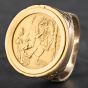 Second Hand 9ct Yellow Gold 1966 Full Sovereign Coin Ring 41201007BND