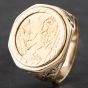 Second Hand 9ct Yellow Gold 1913 Half Sovereign Coin Ring 41201010BND