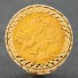 Second Hand 9ct Yellow Gold Half Sovereign 1914 Coin Ring 41201033BND