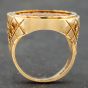 Second Hand 9ct Yellow Gold Full Sovereign 2022 Royal Arms QEII Coin Ring 41201039BND