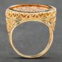 Second Hand 9ct Yellow Gold Full Sovereign 2022 Royal Arms QEII Coin Ring 41201040BND