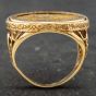 Second Hand Yellow Gold 1914 George Half Sovereign Coin Ring 41201047