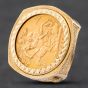 Second Hand 9ct Yellow Gold 1965 Full Sovereign Coin Ring 41201076BND