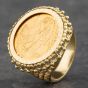 Second Hand 9ct Yellow Gold 1976 Full Sovereign Coin Ring 41201102BND