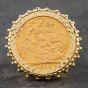 Second Hand 9ct Yellow Gold 1976 Full Sovereign Coin Ring 41201102BND