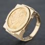 Second Hand 9ct Yellow Gold 1966 Full Sovereign Coin Ring 41201163BND