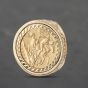 Second Hand 9ct Yellow Gold 1895 Queen Victoria Half Sovereign Coin Ring 41201208BND