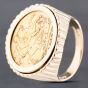 Second Hand 9ct Yellow Gold 1907 George V Full Sovereign Coin Ring 41201216BND