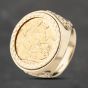Second Hand Yellow Gold 1910 Full Sovereign Coin Ring 41201236