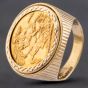 Second Hand 9ct Yellow Gold 1927 Full Sovereign Coin Ring 412012410BND