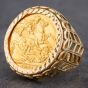 Second Hand 9ct Yellow Gold 1911 Full Sovereign Coin Ring 412012414BND