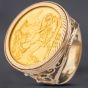 Second Hand 9ct Yellow Gold 1958 Full Sovereign Coin Ring 412012416BND
