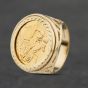 Second Hand Yellow Gold 1967 Full Sovereign Coin Ring 41201259