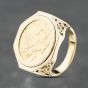 Second Hand Yellow Gold 1906 King Edward Full Sovereign Coin Ring 41201270