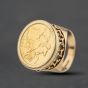 Second Hand Yellow Gold 1909 Full Sovereign Coin Ring 41201293