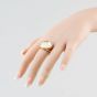 Second Hand 9ct Yellow Gold Queen Elizabeth II 1982 Half Sovereign Coin Ring 41201298BND