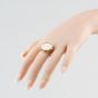 Second Hand 9ct Yellow Gold George V 1914 Half Sovereign Coin Ring 41201300BND