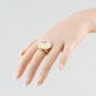 Second Hand 9ct Yellow Gold Queen Elizabeth II 1982 Half Sovereign Coin Ring 41201301BND