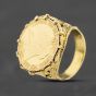 Second Hand Vintage Yellow Gold Queen Victoria 1896 Full Sovereign Coin Ring 41201304