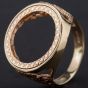 Second Hand 9ct Yellow Gold George and The Dragon Half Sovereign Ring 4120294