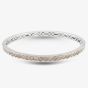 Second Hand 18ct White Gold 3.25ct Brilliant Cut Diamond Cognac Standard Hinged Bangle 4121050