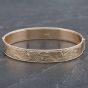 Second Hand Vintage 9ct Yellow Gold Hinged Bangle 4121110