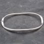 Second Hand 9ct White Gold Wave Hinged Bangle 41211204
