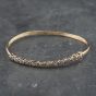 Second Hand 9ct Yellow Gold 0.25ct Twelve Stone Standard Simple Bangle 41211327