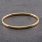 Second Hand 9ct Yellow Gold Plain Hinged Bangle 41211370