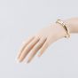 Second Hand 14ct Yellow Gold 0.16ct Multi Stone Hinged Bangle 41211372