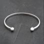 Second Hand 9ct White Gold Solid Large Torque Bangle 41211374
