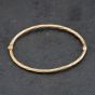 Second Hand 9ct Yellow Gold Twist Hinged Bangle 41211380
