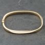 Second Hand 9ct Yellow Gold Square Shape Standard Hinged Bangle 41211403
