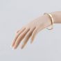 Second Hand 9ct Yellow Gold Square Shape Standard Hinged Bangle 41211403