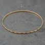 Second Hand 9ct Yellow Gold Diamond Cut Standard Simple Bangle 41211408
