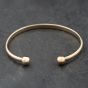 Second Hand 9ct Yellow Gold Plain Torque Bangle 41211413