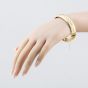 Second Hand Vintage 9ct Yellow Gold Hand Engraved Standard Hinged Bangle 41211419