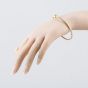Second Hand 9ct Yellow Gold Ruby Twisted Snake Flexible Standard Cuff Bangle 41211422