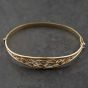 Second Hand 9ct Two Colour Gold Clogau Tree Of Life Hinged Bangle 41211425