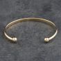 Second Hand 9ct Yellow Gold Plain Polished Small Torque Bangle 41211428