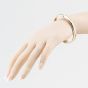 Second Hand Vintage 9ct Yellow Gold Hand Engraved Beaded Edge Small Hinged Bangle 41211429