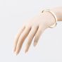 Second Hand 9ct Yellow Gold Half Engraved Hinged Bangle 41211442