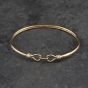 Second Hand 9ct Yellow Gold Torque Bangle 41211449