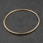 Second Hand Pandora 14ct Yellow Gold Plain Hinged Bangle 41211451