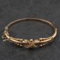 Second Hand Antique Rose Gold Fancy Small Hinged Bangle 41211455